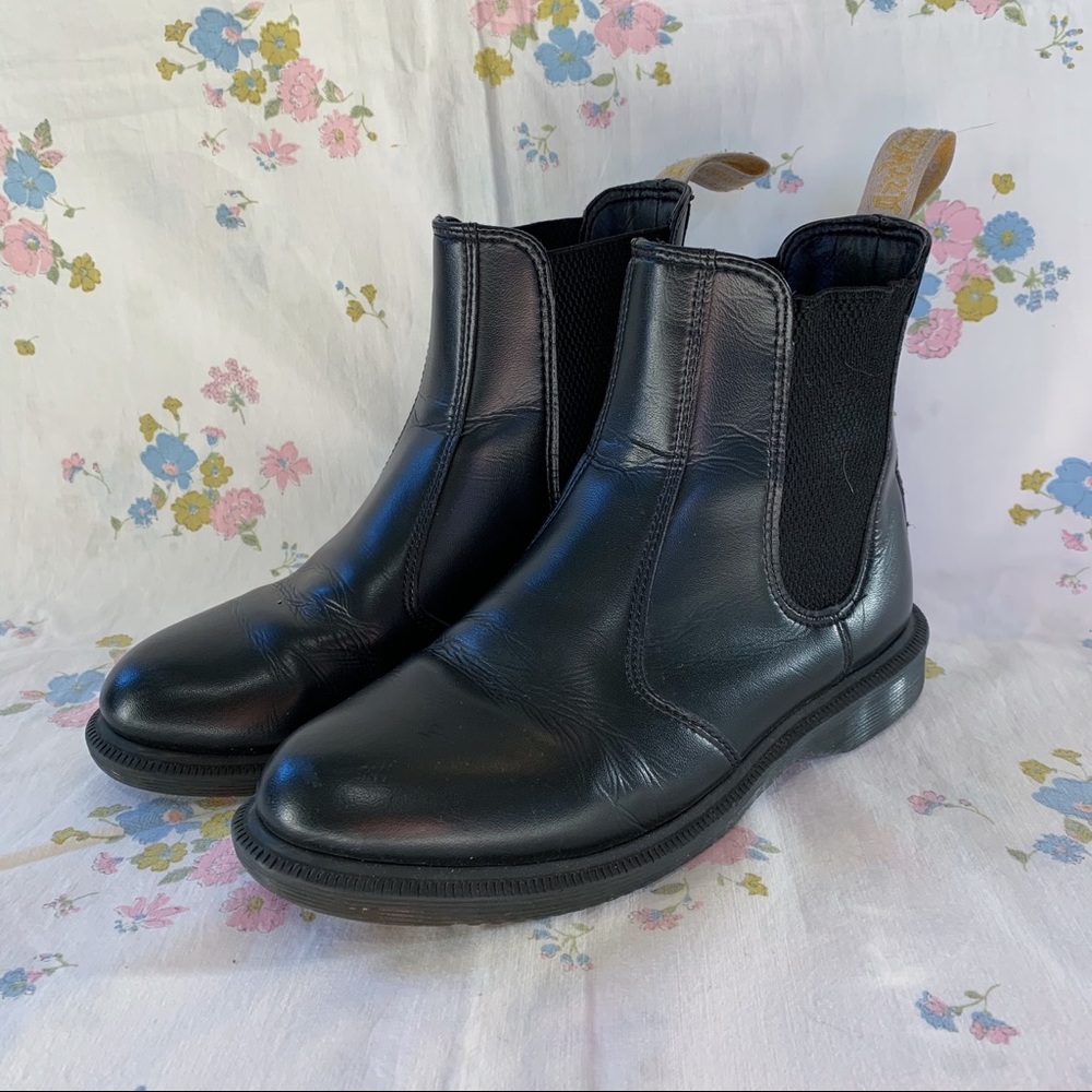 Dr. Martens Vegan Flora Chelsea Boots, Women’s US 7 / UK 5 in Black